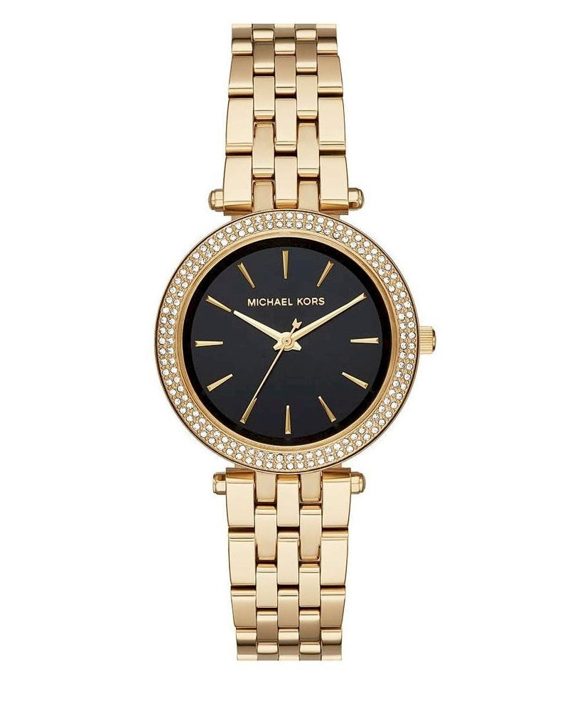 Michael Kors Darci Black Dial Ladies Gold Tone Crystal Pave Watch MK3738 Secondary image