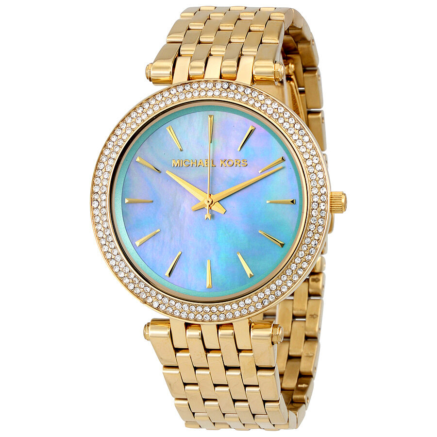 Michael Kors Darci Blue Green MOP Dial Women's Watch - MK3498 Hoofdafbeelding