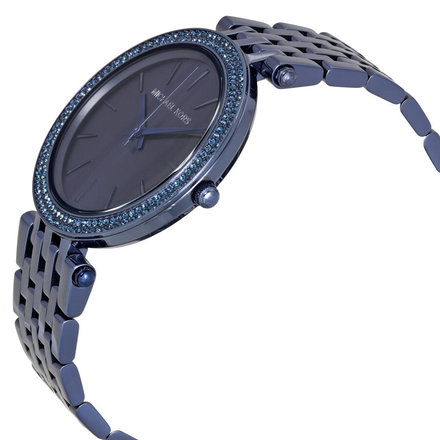 Michael Kors Darci dameshorloge met blauwe wijzerplaat en zonnestraalmotief - MK3417 Secundaire afbeelding