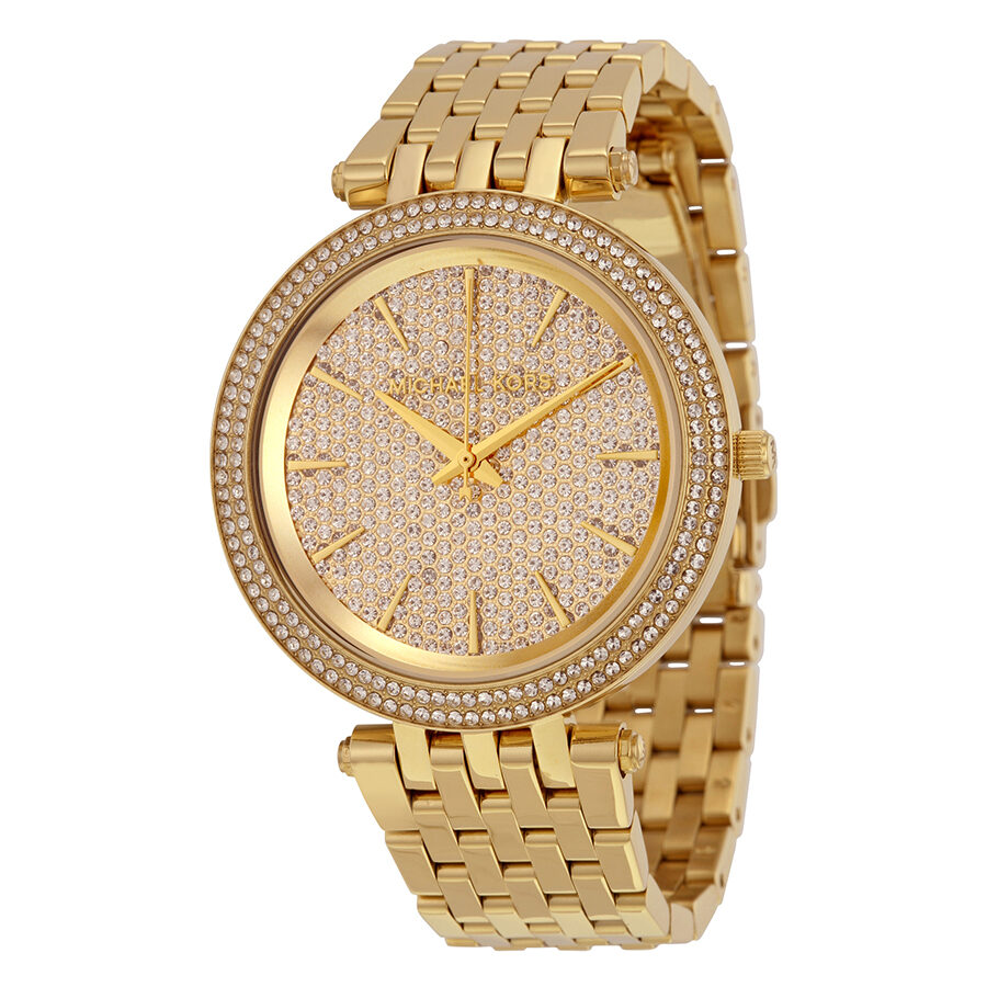Michael Kors Darci Crystal Pave Gold dameshorloge - MK3438 Hoofdafbeelding
