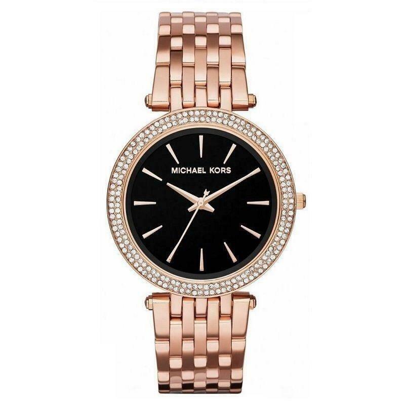 Michael Kors Darci Black Dial Rose Gold Women's Watch - MK3402 Main image