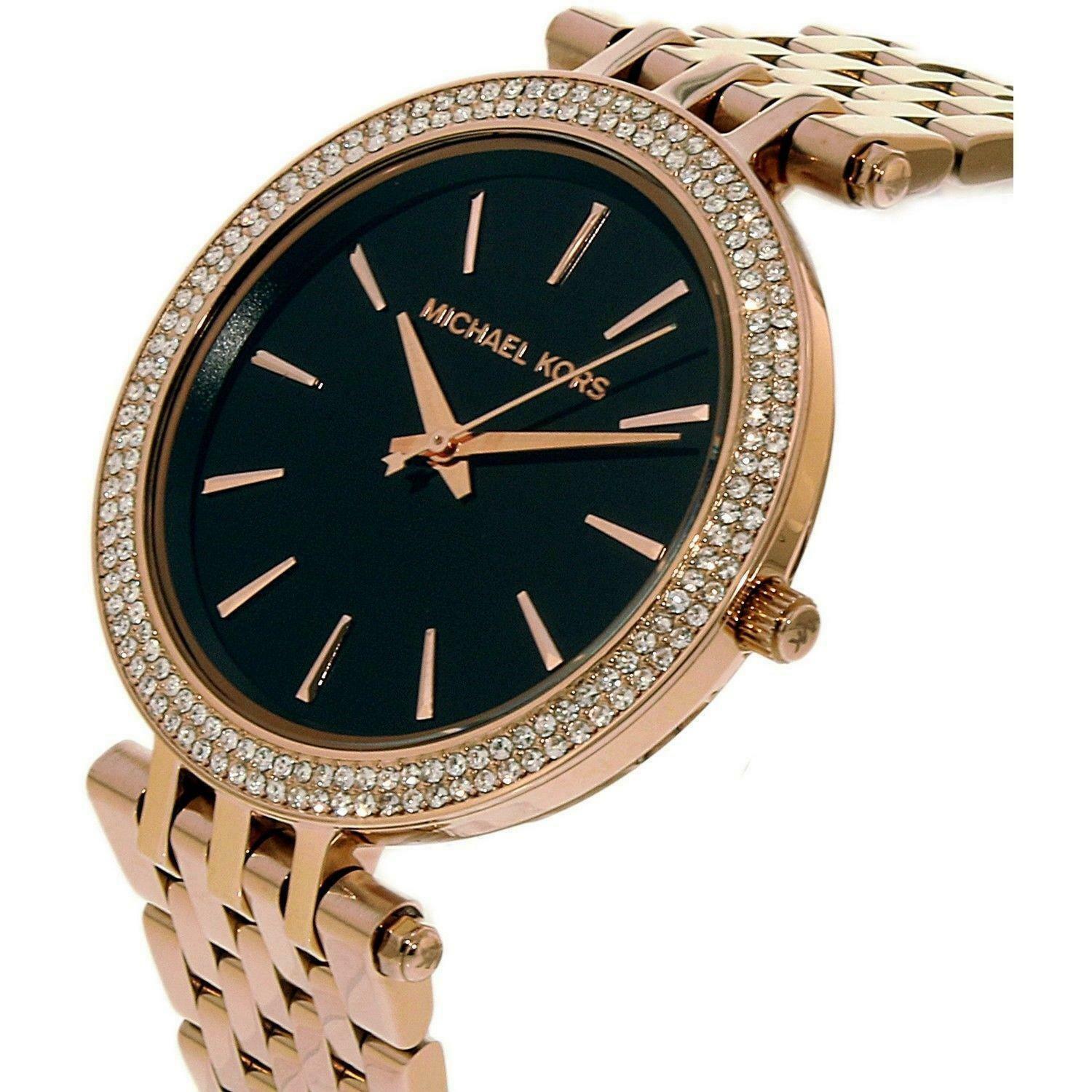 Michael Kors Darci Black Dial Rose Gold Women's Watch - MK3402 Secundaire afbeelding