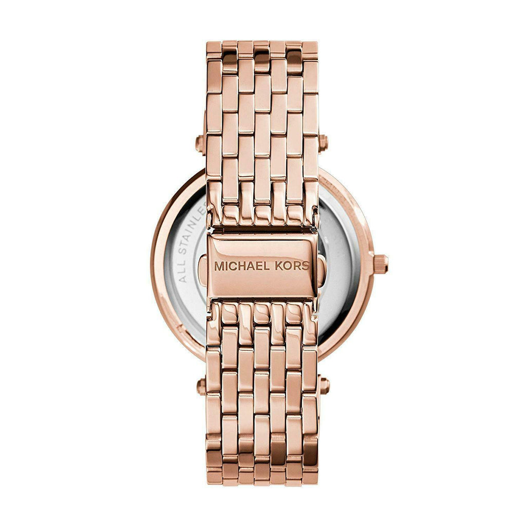 Michael Kors Darci Black Dial Rose Gold Women's Watch - MK3402
