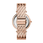 Michael Kors Darci Black Dial Rose Gold Women's Watch - MK3402