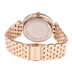Michael Kors Darci Black Dial Rose Gold Women's Watch - MK3402