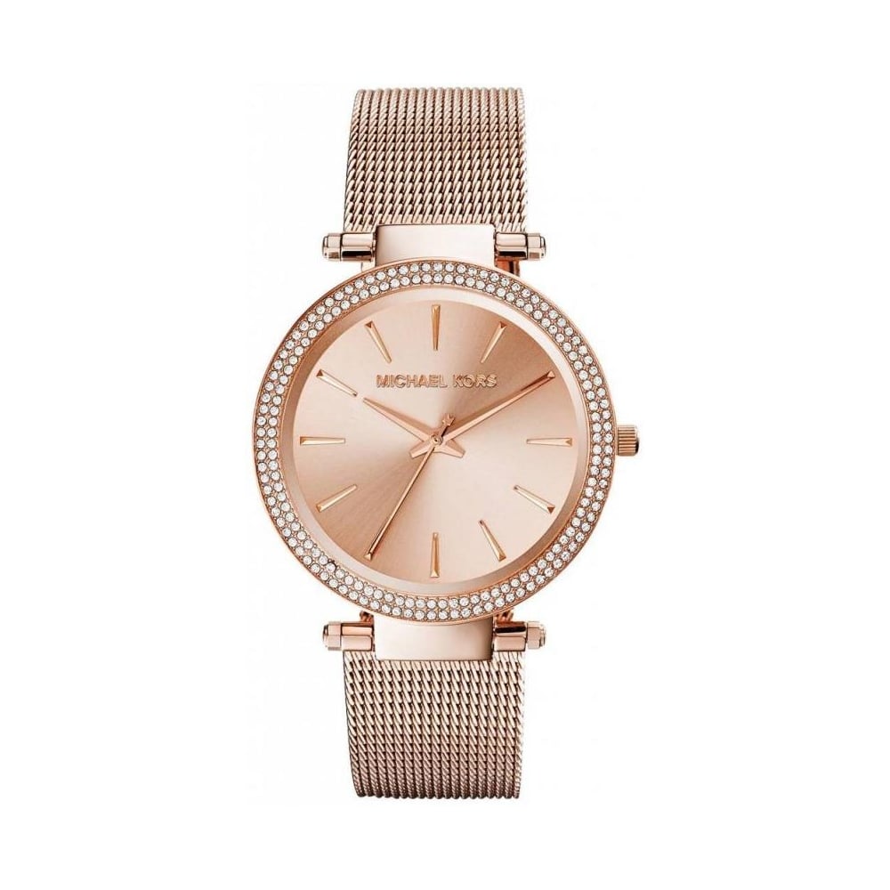 Michael Kors Darci Rose Gold Mesh Strap Women's Watch - MK3369
