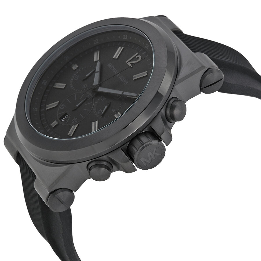 Michael Kors Dylan Black Silicone Strap Men's Watch - MK8152
