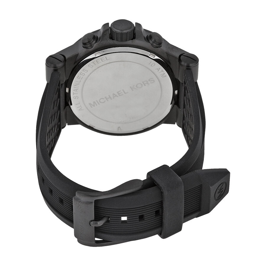 Michael Kors Dylan Black Silicone Strap Men's Watch - MK8152