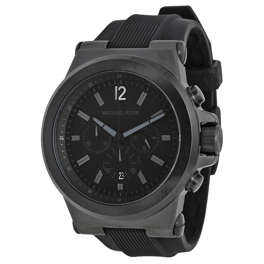 Michael Kors Dylan Black Silicone Strap Men's Watch - MK8152 Main image