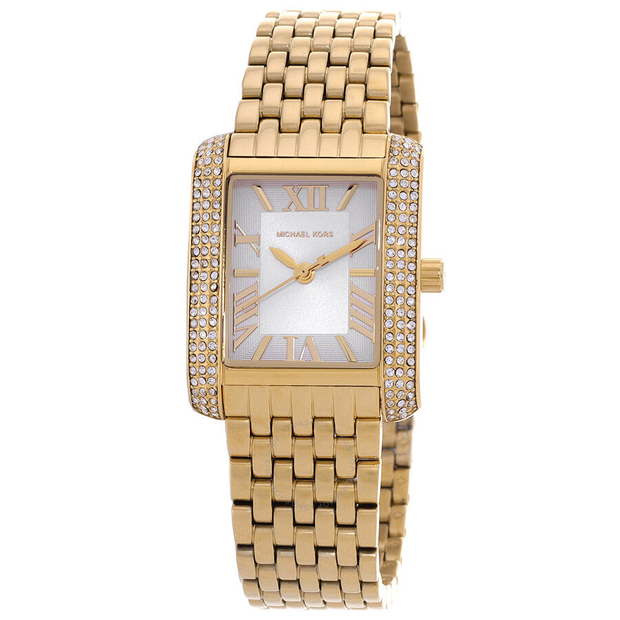 Michael Kors Emery Quartz Crystal White Dial Ladies Watch MK4826 Hoofdafbeelding