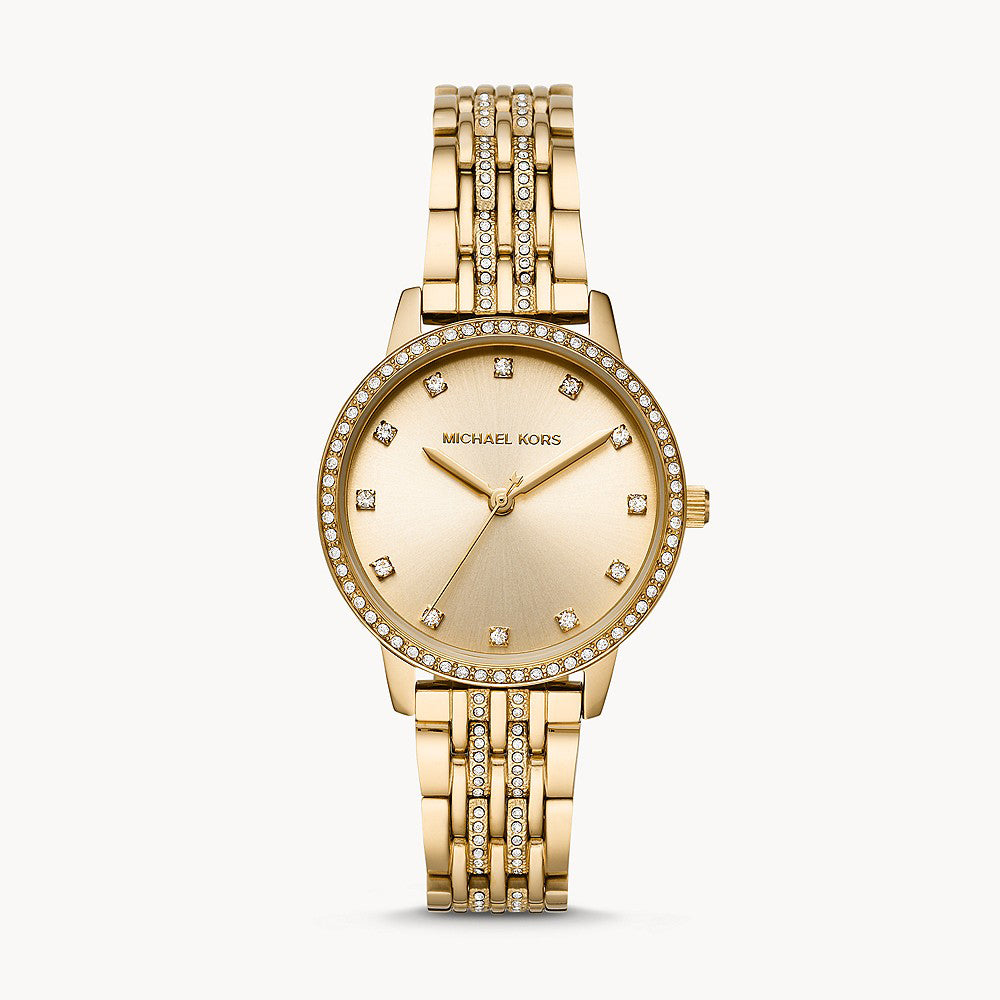Michael Kors Melissa dameshorloge met drie wijzers, goudkleurig - MK4368 Hoofdafbeelding