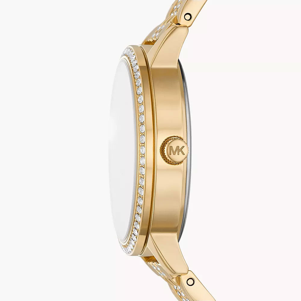 Michael Kors Melissa dameshorloge met drie wijzers, goudkleurig - MK4368 Secundaire afbeelding