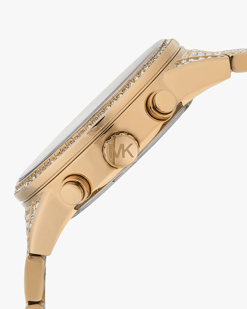 Michael Kors Ritz Pavé dameshorloge in goudkleur - MK6747 Secundaire afbeelding