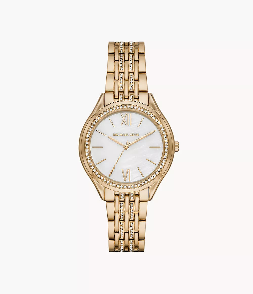 Michael Kors Mindy Three-Hand Gold-Tone Women's Watch - MK7078