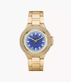 Michael Kors Oversized Camille Ombré Pavé Gold-Tone Women's Watch - MK7341
