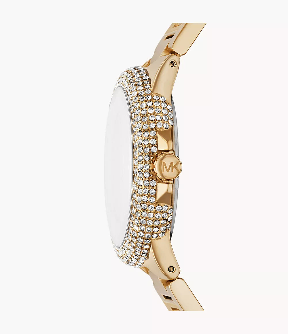 Michael Kors Oversized Camille Ombré Pavé dameshorloge in goudkleur - MK7341 Secundaire afbeelding