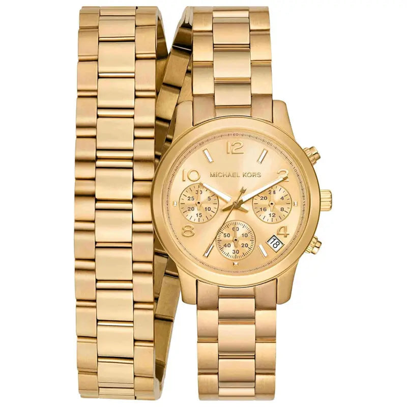 Michael Kors Runway Gold-Tone Wrap Women's Watch - MK7452 Hoofdafbeelding