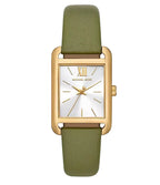 Michael Kors Monroe Three-Hand Green Leather Strap Women's Watch - MKO1028