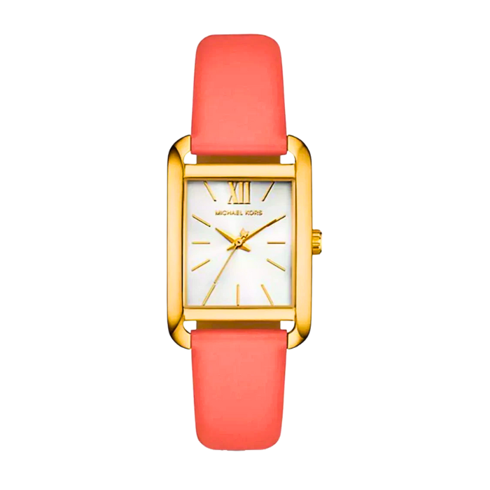 Michael Kors Petite Monroe Gold-Tone and Leather Women's Watch - MKO1060