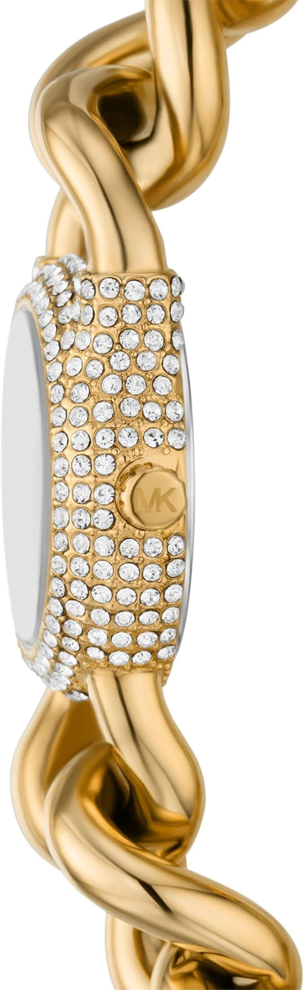 Michael Kors Hamilton Petite Pavé Gold-Tone Chain-Link Women's Watch - MKO1067