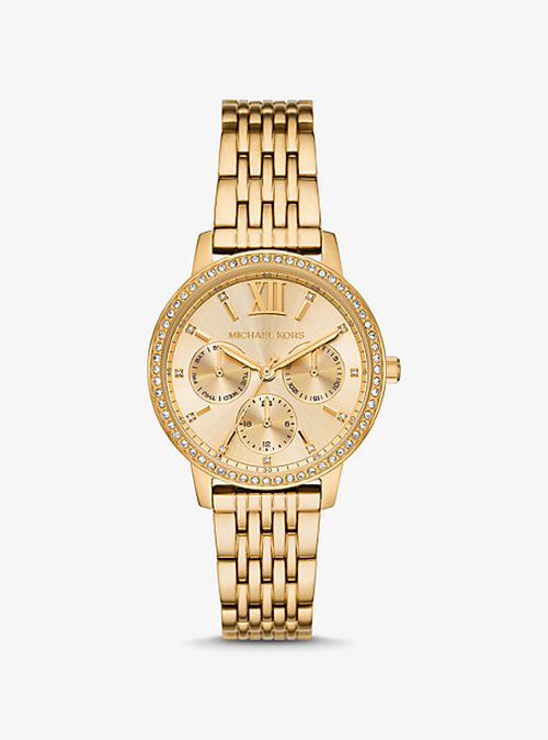 Michael Kors Gold Ladies Watch - MKO1080 Hoofdafbeelding