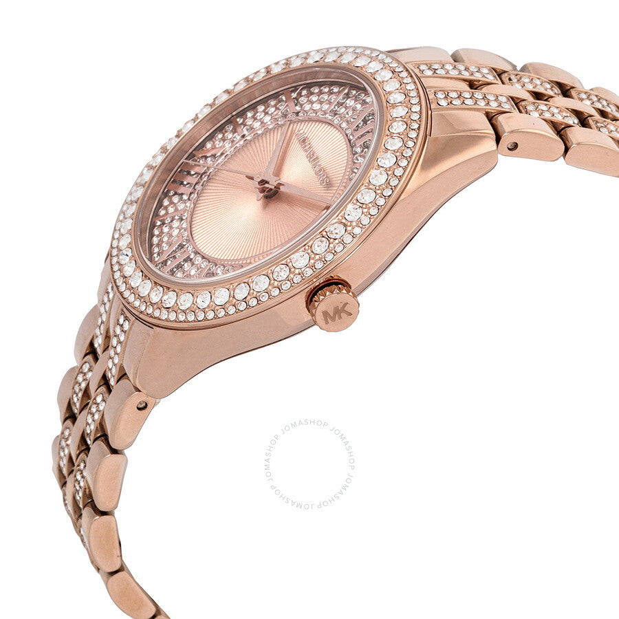 Michael Kors Harlowe Pave Rose-gold Women's Watch - MK4710 Secundaire afbeelding