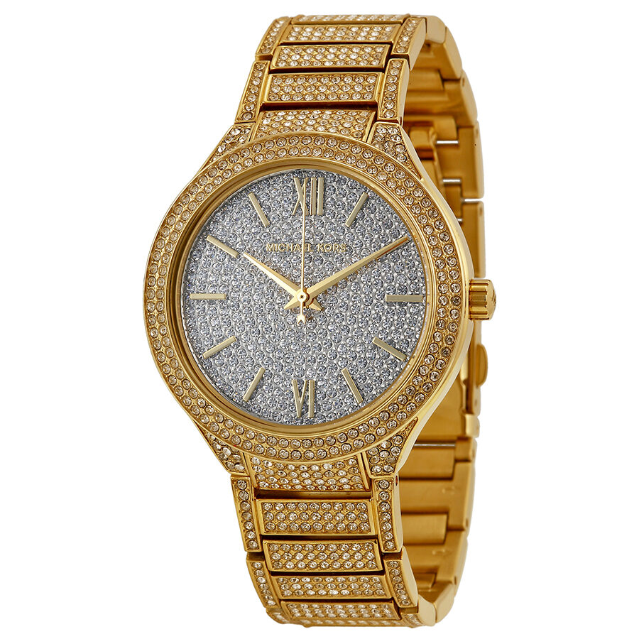Michael Kors Kerry dameshorloge met kristallen wijzerplaat en pavézetting - MK3360 Hoofdafbeelding