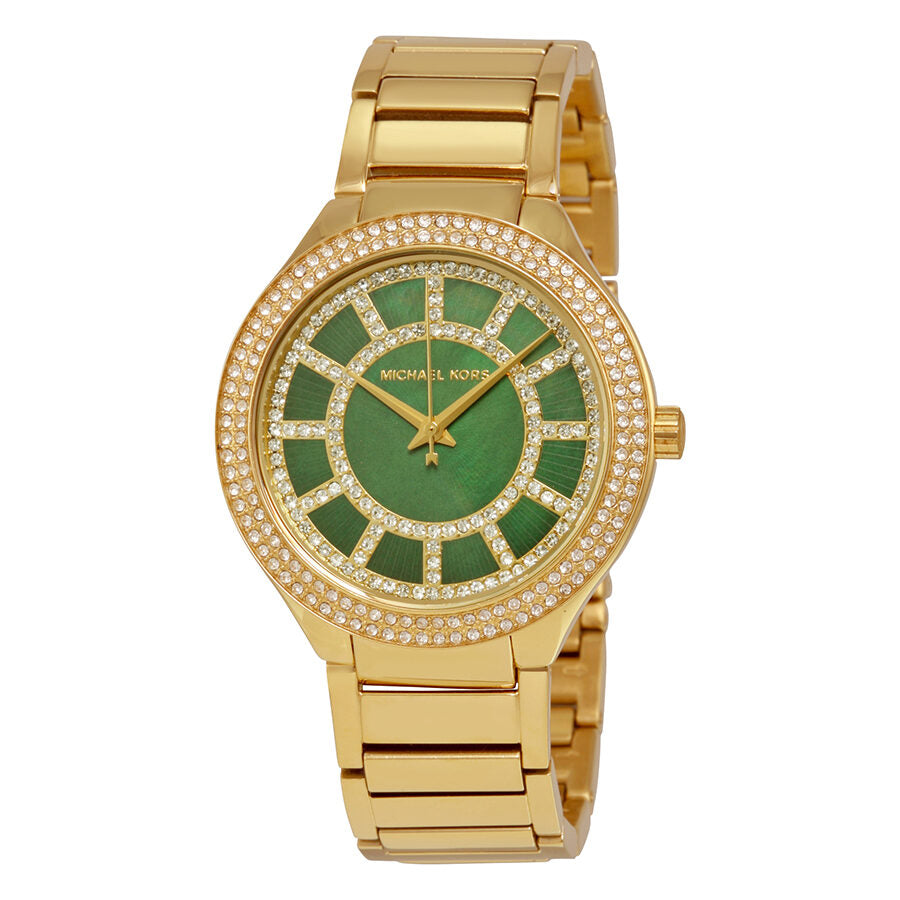 Michael Kors Kerry Green Crystal-set Dial Ladies Watch MK3409 Hoofdafbeelding