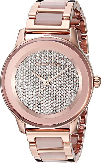 Michael Kors Kinsley Rose Gold and Acetate Women's Watch - MK6432 Secundaire afbeelding