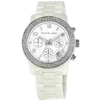 Michael Kors Runway White Ceramic Women's Watch - MK5188