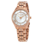 Michael Kors Lauryn Crystal MOP Dial Rose Gold-Tone Women's Watch - MK3716