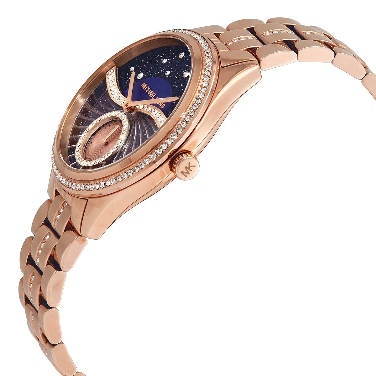 Michael Kors Lauryn Crystal Quartz Black Dial Rose Gold-Tone Watch - MK3723 Secondary image