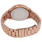 Michael Kors Lauryn Crystal Quartz Black Dial Rose Gold-Tone Watch - MK3723