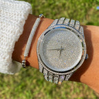 Michael Kors Lauryn Pave Silver-Tone Women's Watch - MK3717