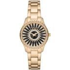 Michael Kors Layton Quartz Black Dial Gold-Tone Women's Watch - MK6892