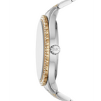 Michael Kors Layton Quartz Silver Dial Two Tone Steel Strap Watch For Women - MK6899