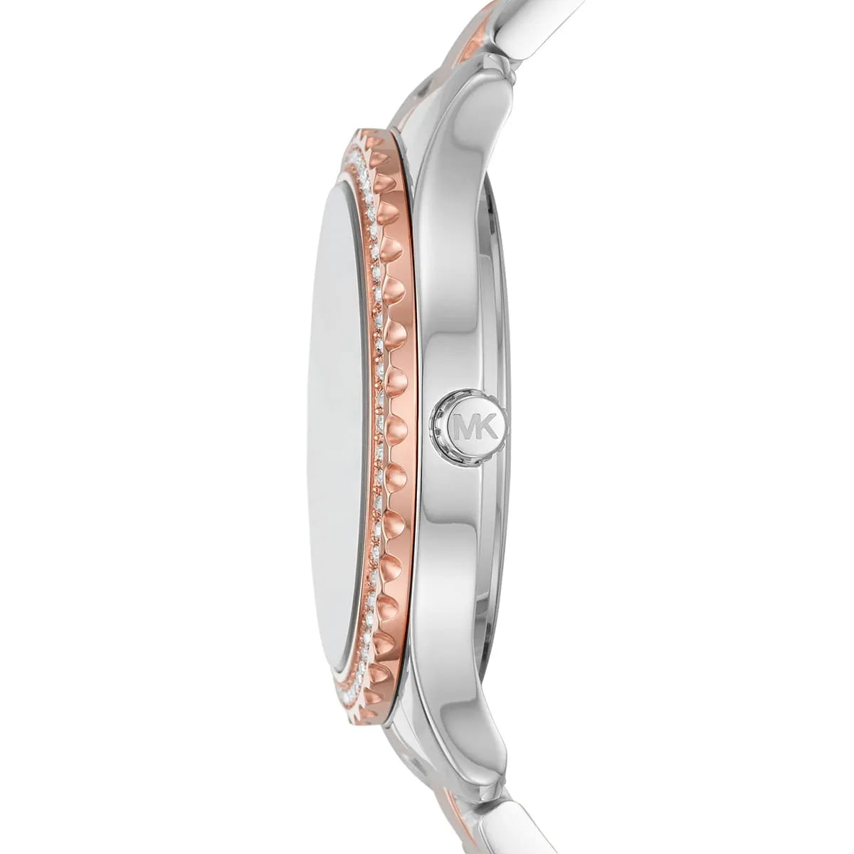 Michael Kors Layton Three Hand Pink Dial Two Tone Steel Strap Watch For Women - MK6894 Secundaire afbeelding
