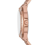 Michael Kors Lennox Three Hand Rose Gold-Tone Women's Watch - MK1063