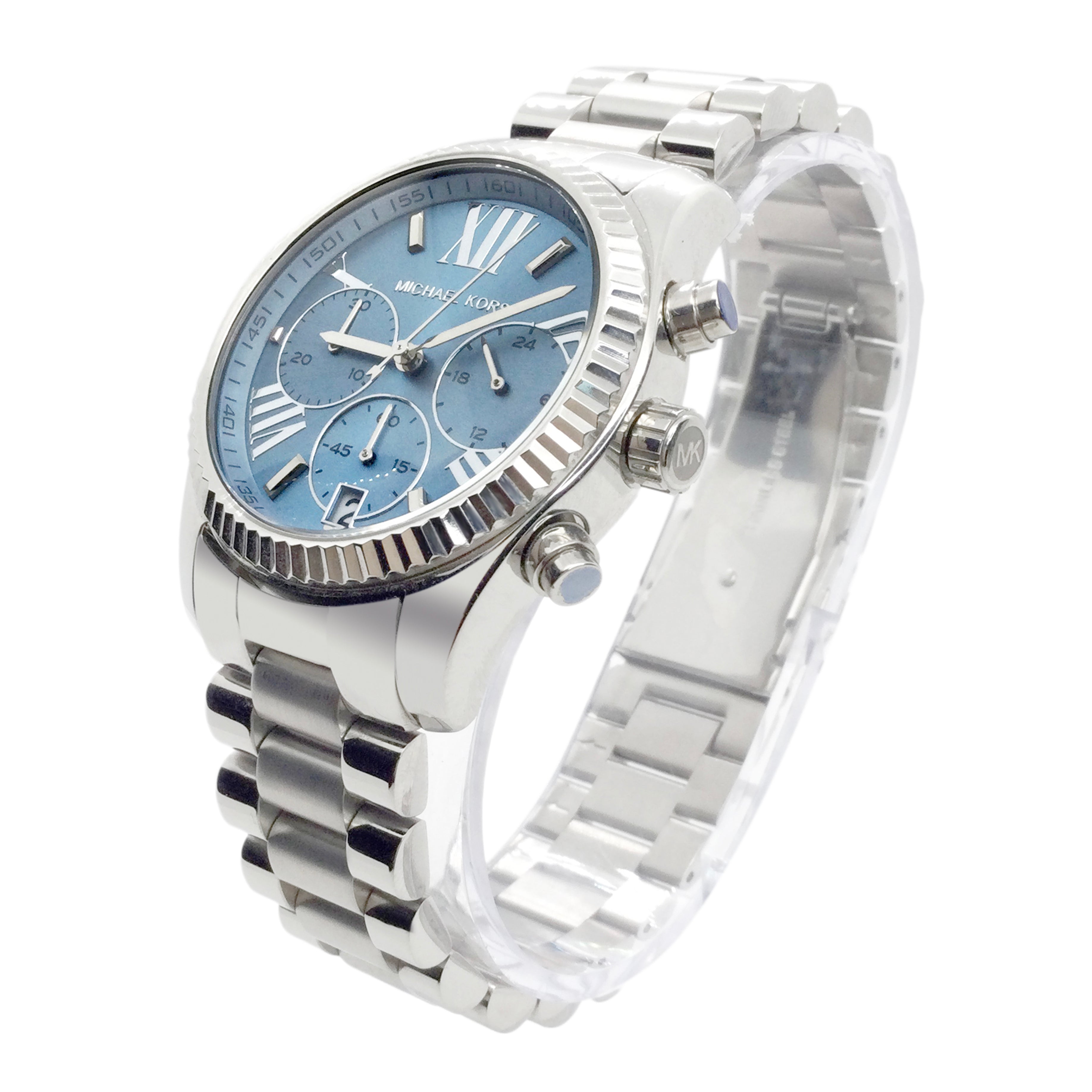 Michael Kors Lexington Blue Dial Silver Unisex Watch - MK5887 Secundaire afbeelding