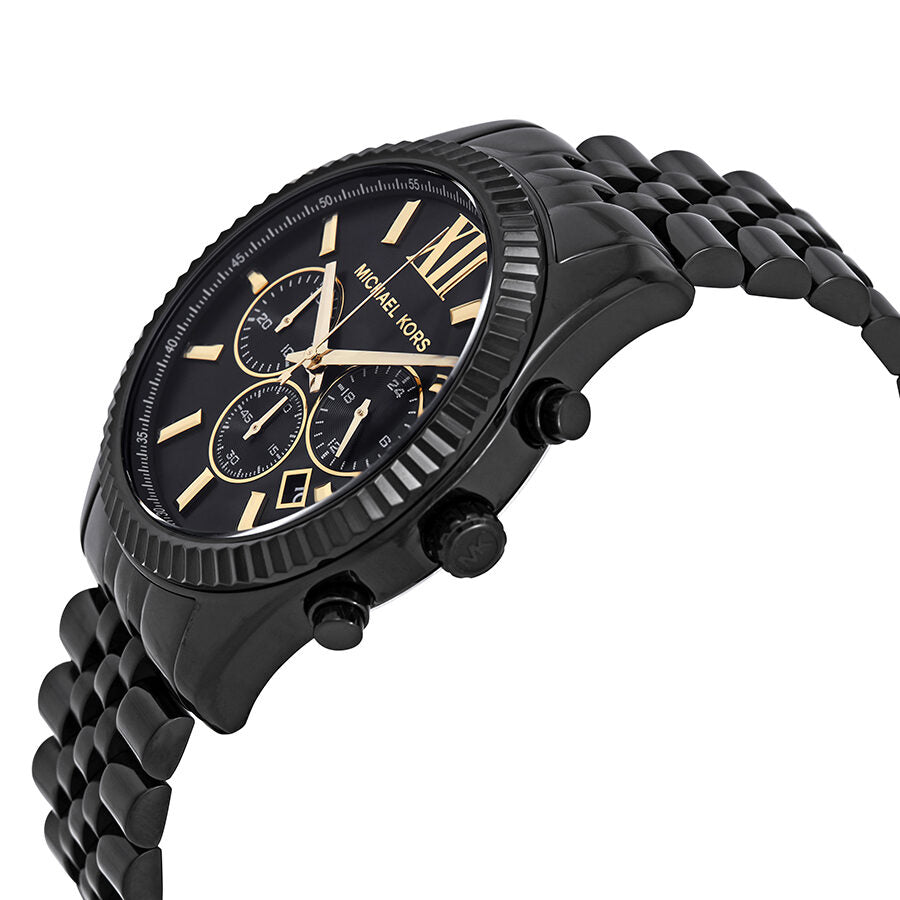 Michael Kors Lexington Chronograaf Herenhorloge met Zwarte Wijzerplaat MK8603 Secundaire afbeelding