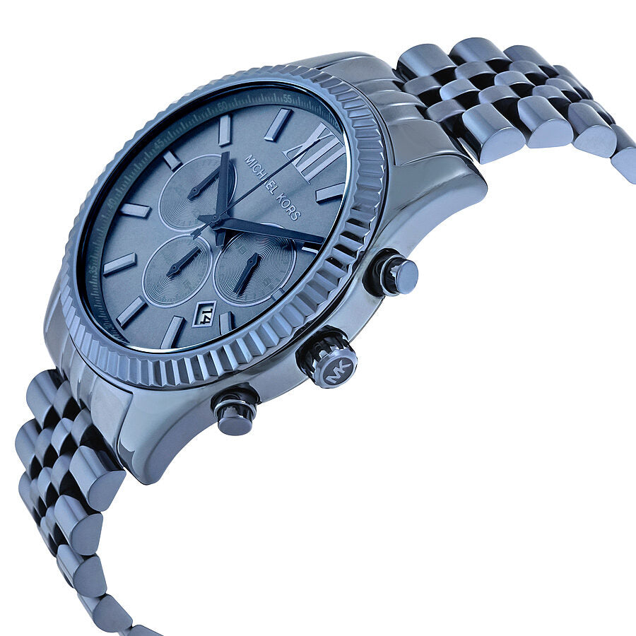 Michael Kors Lexington Chronograaf Blauw Herenhorloge - MK8480 Secundaire afbeelding