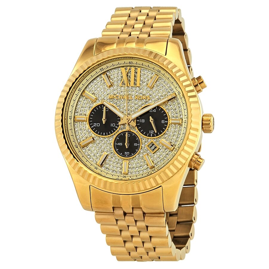 Michael Kors Lexington 44MM Chronograph Golden Watch - MK8494 Main image