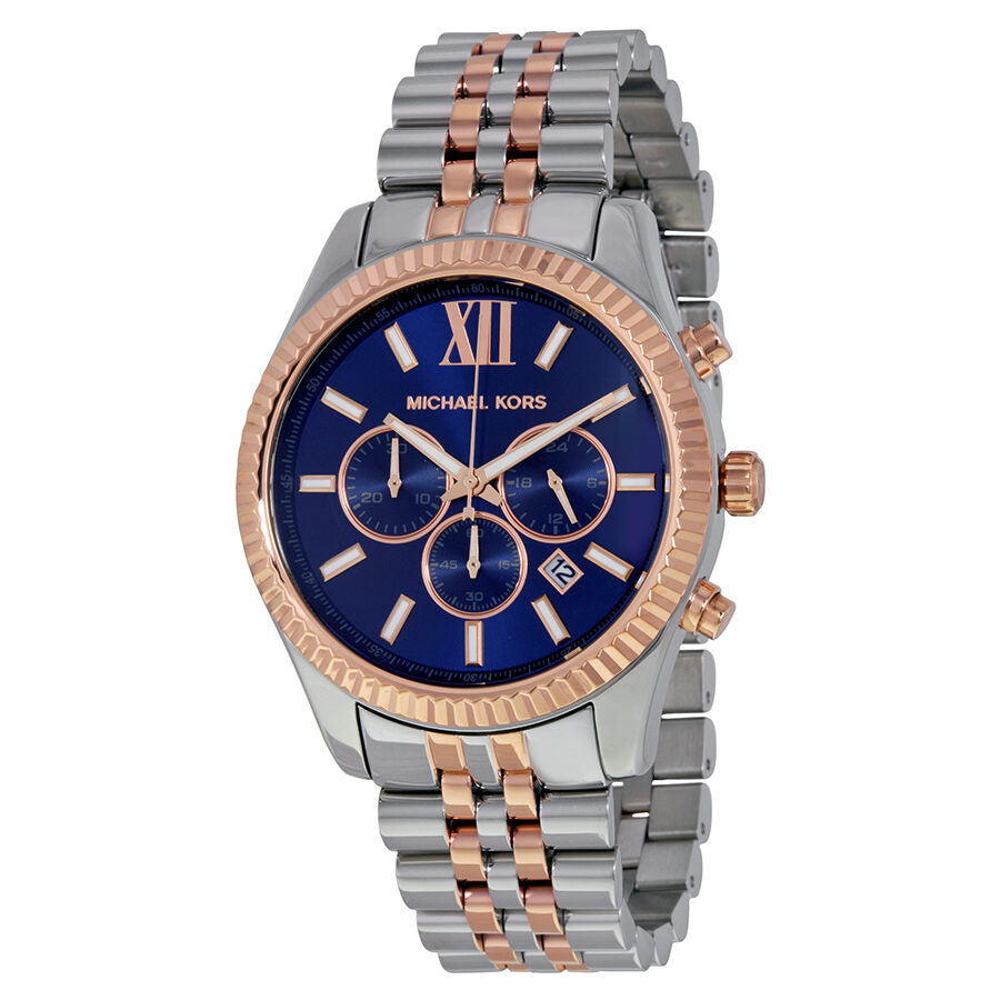 Michael Kors Lexington Chronograph Navy Dial Unisex Watch MK8412 Hoofdafbeelding