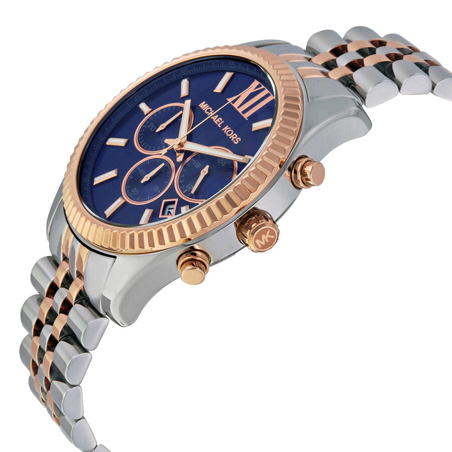 Michael Kors Lexington Chronograph Navy Dial Unisex Watch MK8412 Secundaire afbeelding