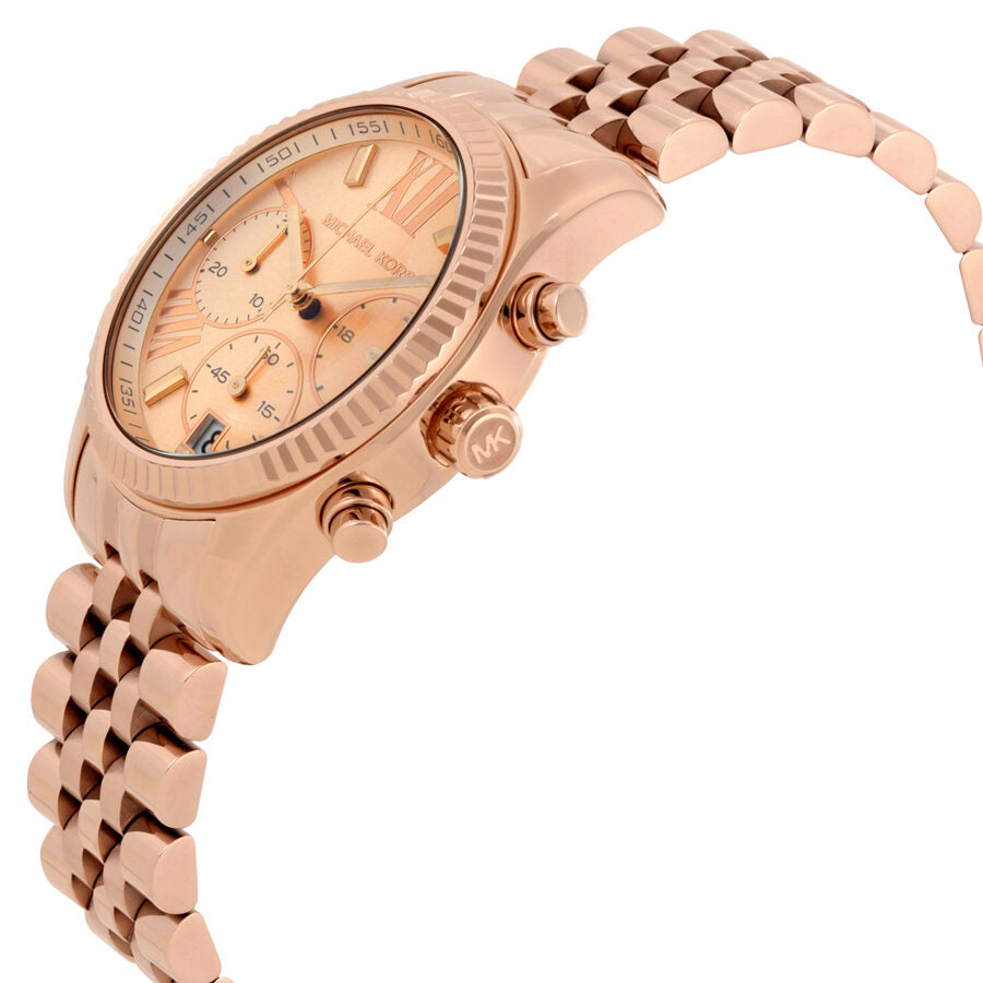 Michael Kors Lexington Chronograaf Dameshorloge Roségoud - MK5569 Secundaire afbeelding