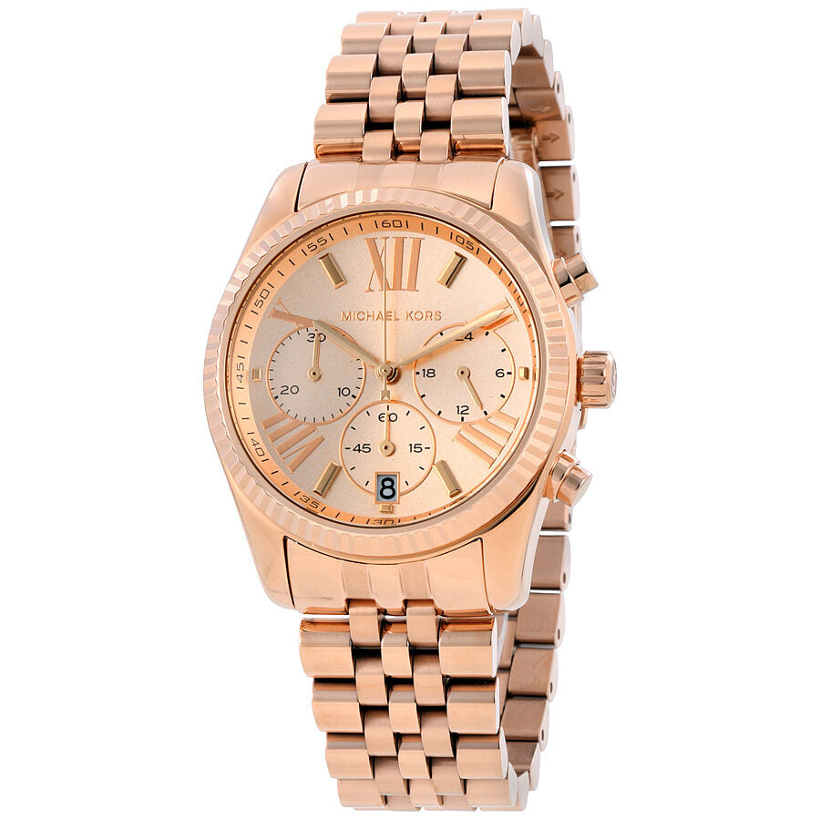 Michael Kors Lexington Chronograph Rose Gold Women's Watch - MK5569 Hoofdafbeelding