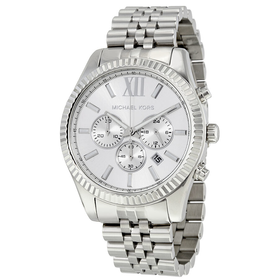 Michael Kors Lexington Chronograph Silver Dial Men's Watch MK8405 Main image
