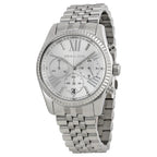 Michael Kors Lexington Chronograph Silver Women's Watch - MK5555