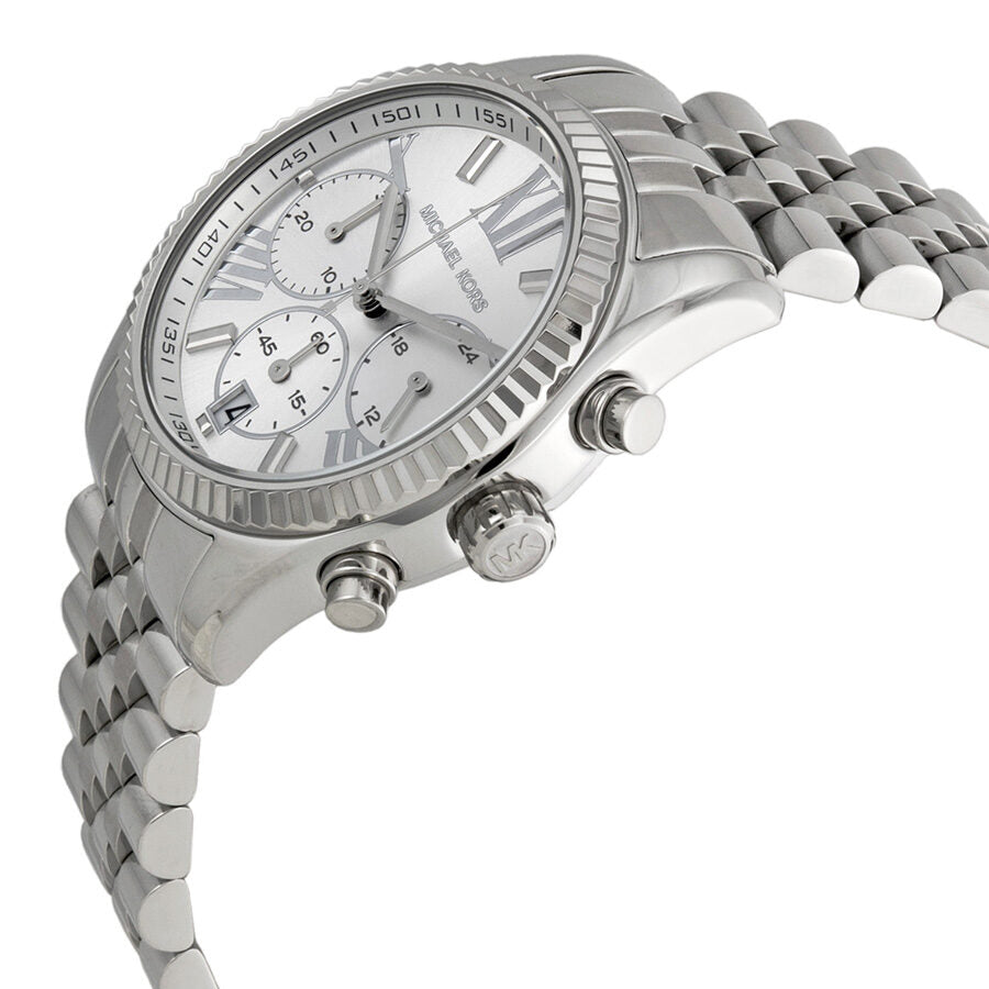 Michael Kors Lexington Chronograph Silver Women's Watch - MK5555