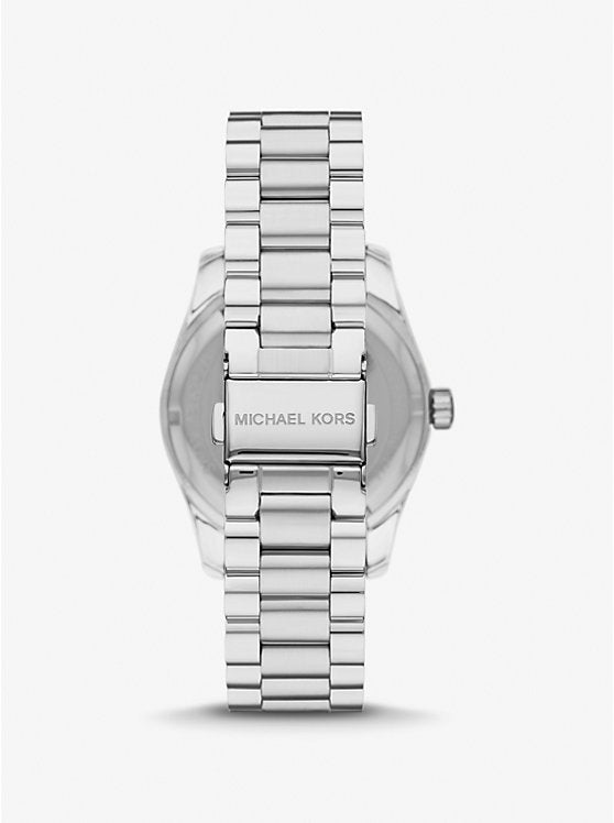 Michael Kors Lexington Crystals White Dial Silver Steel Strap Women's Watch - MK1087